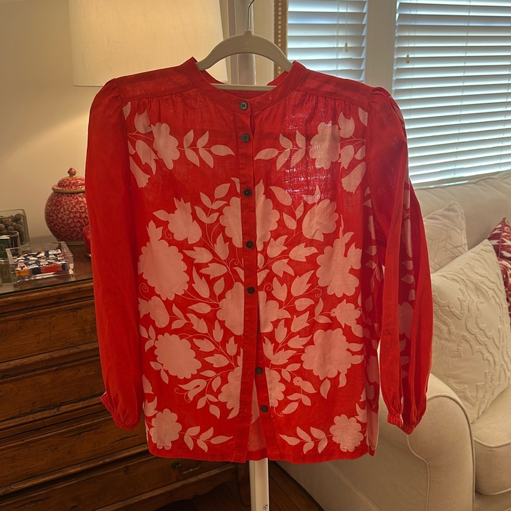 Biden cotton printed blouse